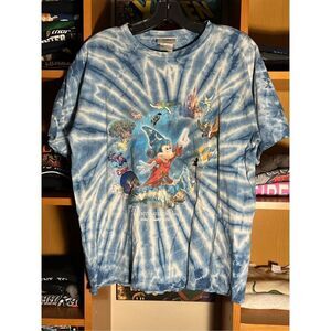 SOLD Vintage Y2K Walt Disney World Sorcerer Mickey Tie Dye Tee